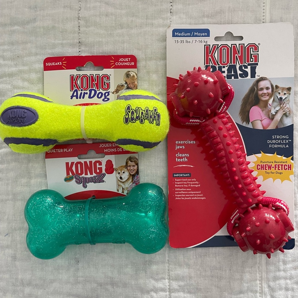 NWT Bundle of KONG Dog Toys for both Quiet Play and Active Play